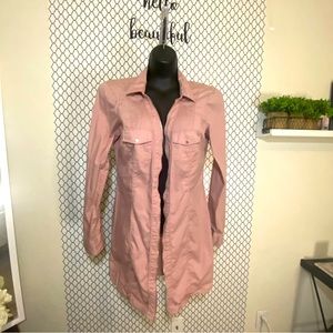 Lightweight cotton carnation pink jacket by Guess